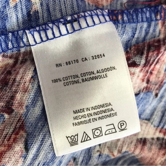 ANTHROPOLOGIE Forest Fete Novelty Fox Print 3/4 Sleeve Top Blue M As Seen On TV - Picture 7 of 13